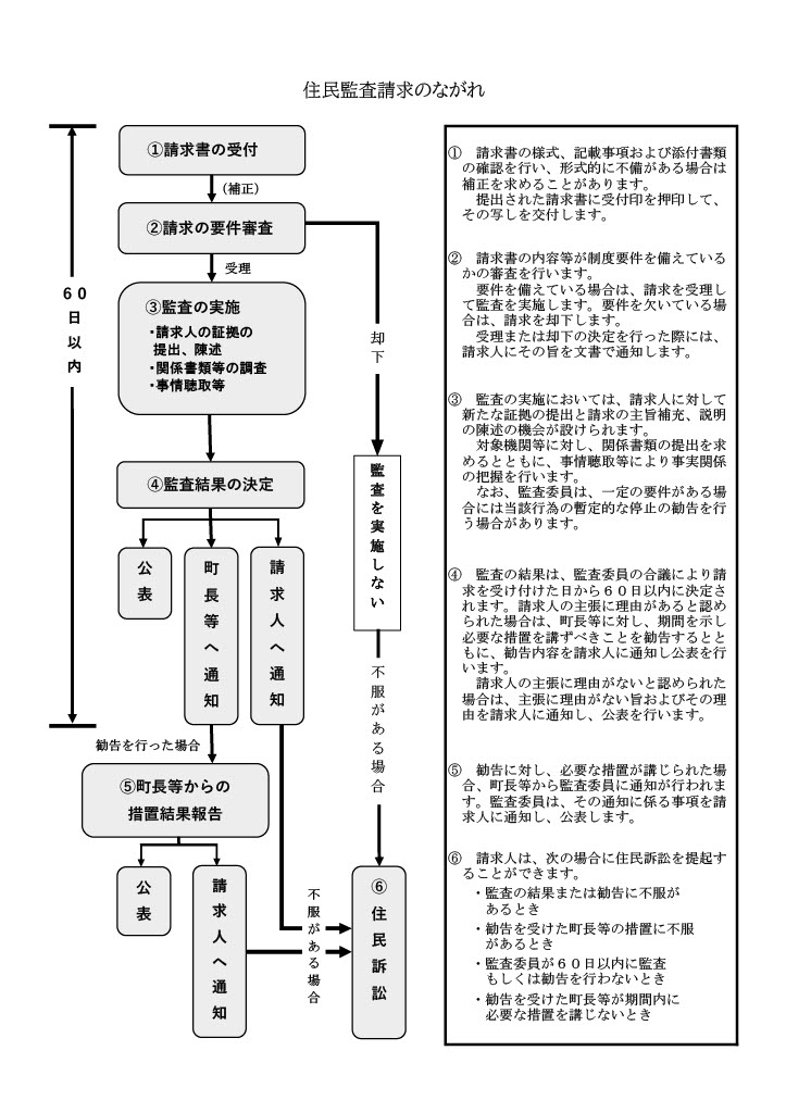 2 監査請求のながれの画像