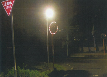 通学路防犯灯のLED照明化の画像